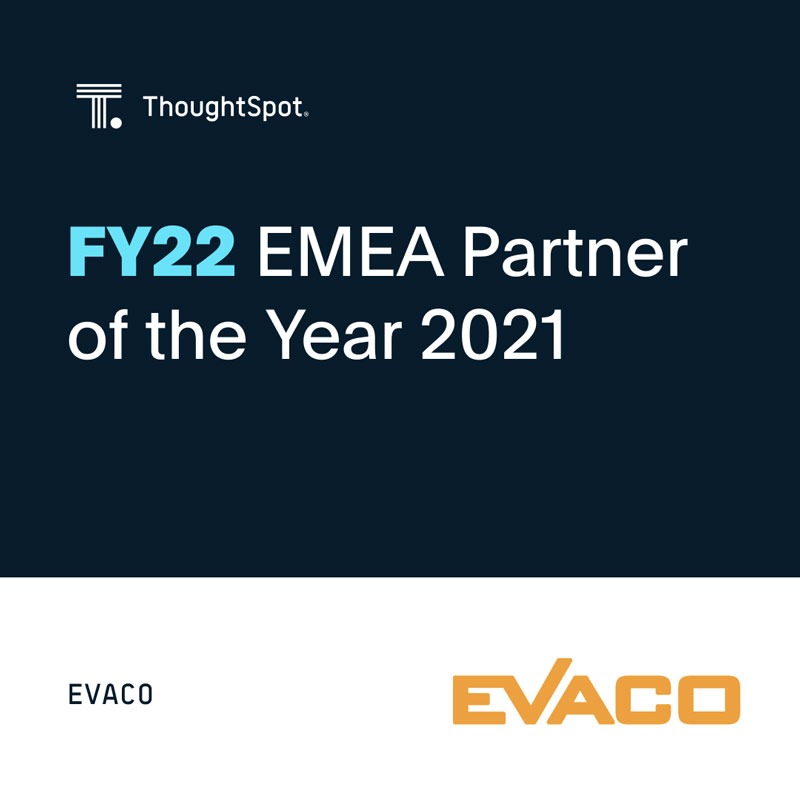 EVACO ist ThoughtSpot EMEA Partner of the Year 2021