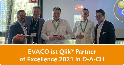 EVACO ist Qlik Partner of Excellence 2021 in D-A-CH