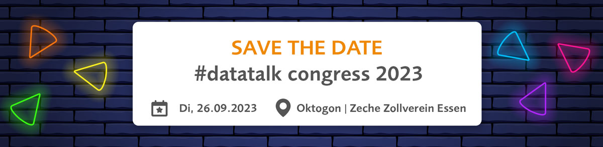 EVACO datatalk congress 2023 Banner
